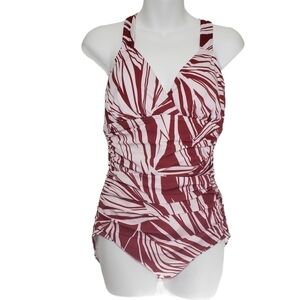 Dreamsuit Slimming Control Red Floral One-Piece